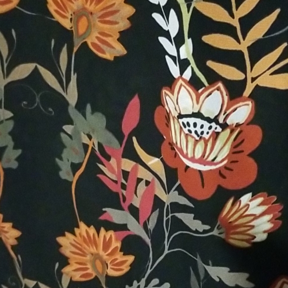 Inc. Black Multi Ruffled Cold Shoulder Top - Picture 6 of 6